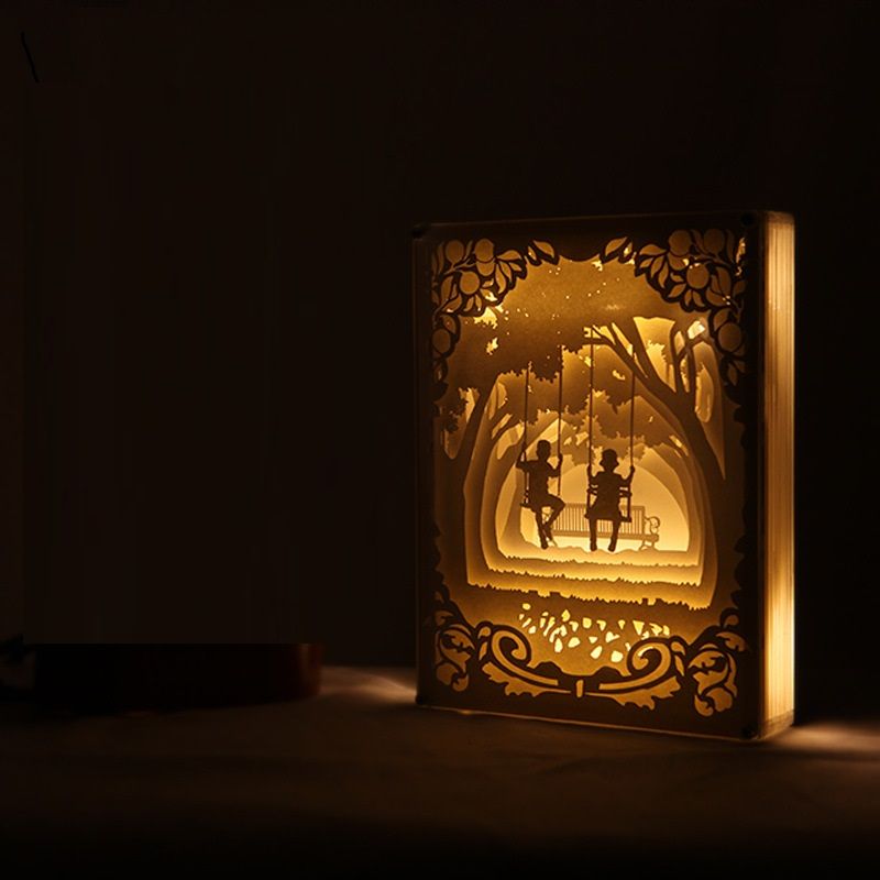 ĐÈN CẮT GIẤY NHIỀU LỚP (3D PAPER CUTTING LAYER LAMP)