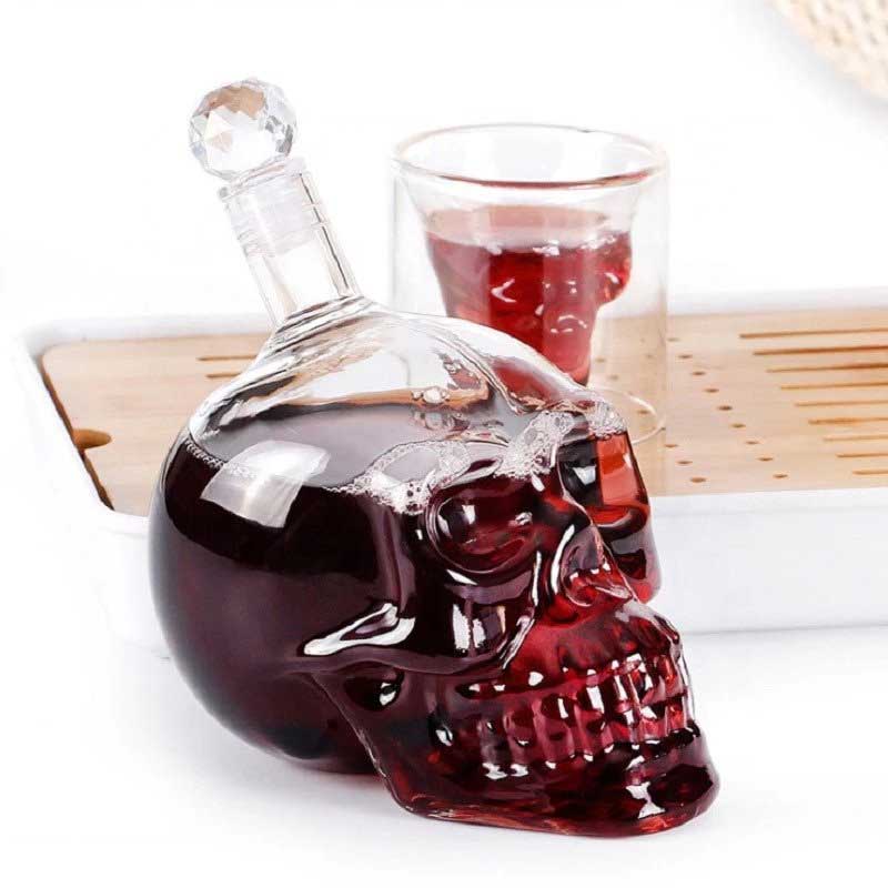 BÌNH THỦY TINH HÌNH ĐẦU LÂU (CRYSTAL HEAD BOTTLE)