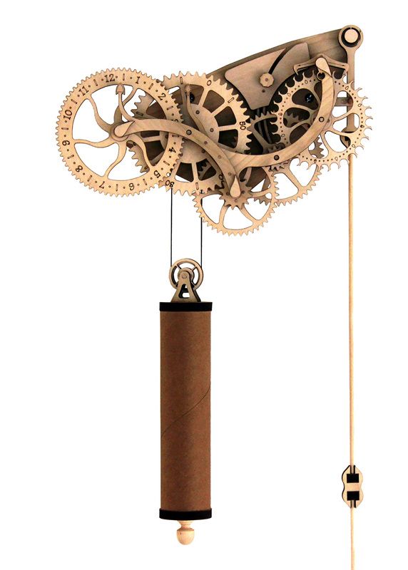 BỘ LẮP RÁP ĐỒNG HỒ GỖ BÁNH RĂNG CƠ HỌC (ABONG MECHANICAL WOODEN CLOCK KIT)