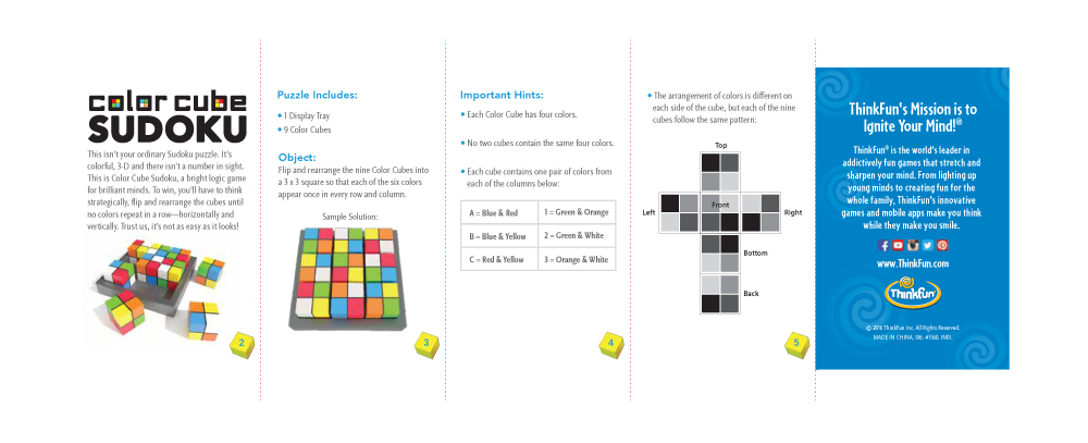 Khối Sudoku màu (Color Cube Sudoku )