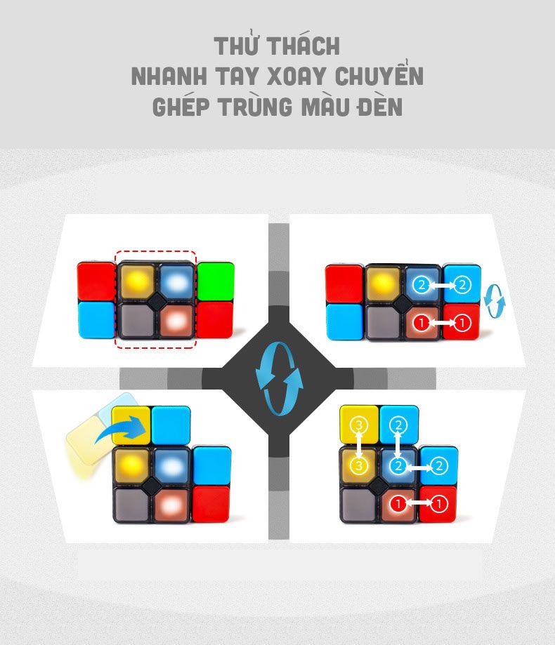 Rubik có đèn cho bé