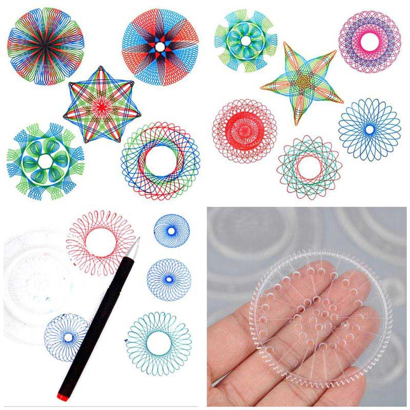 Bộ thước vẽ sáng tạo hoạ tiết spirograph