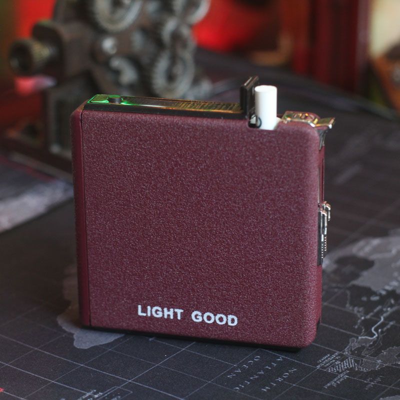 Vương quốc Hộp thuốc lá tự động - Bật Lửa (Automatic Dispensing Cigarette Case With Lighter)