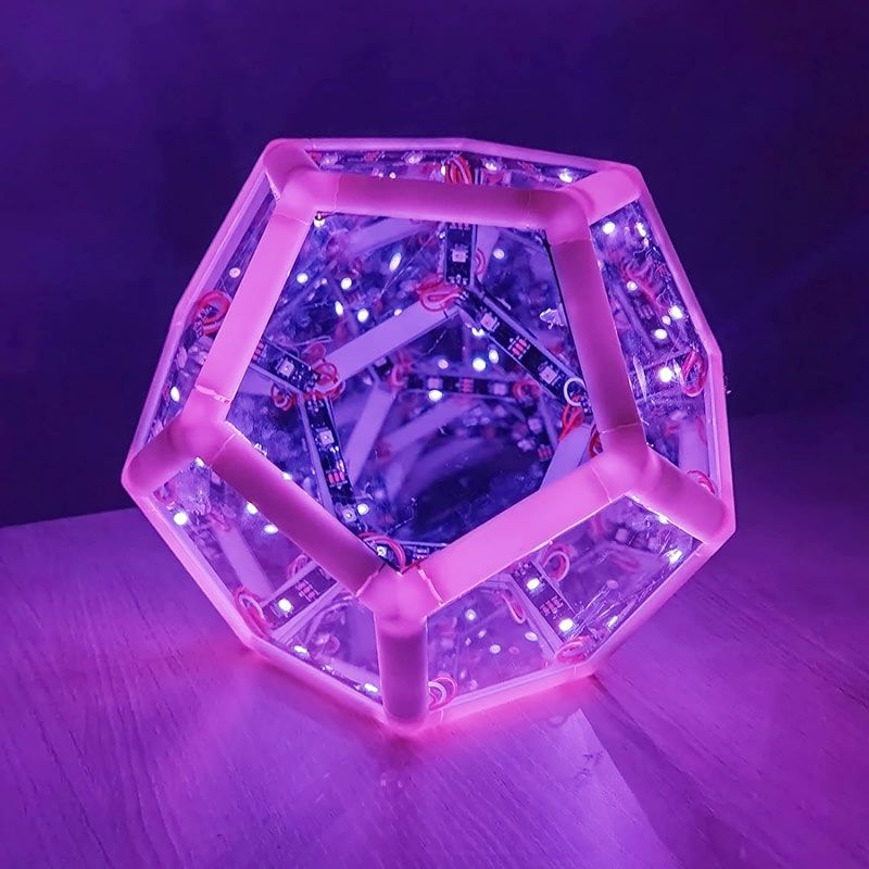 Hộp Đèn LED Vô Cực - Ngũ Giác (Infinity Dodecahedron)