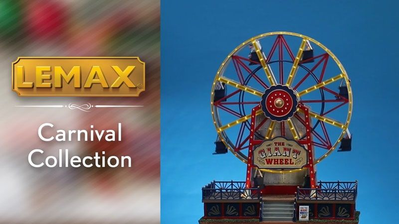 Tượng trang trí giáng sinh cao cấp Lemax® The Giant Wheel Village Carnival Ride