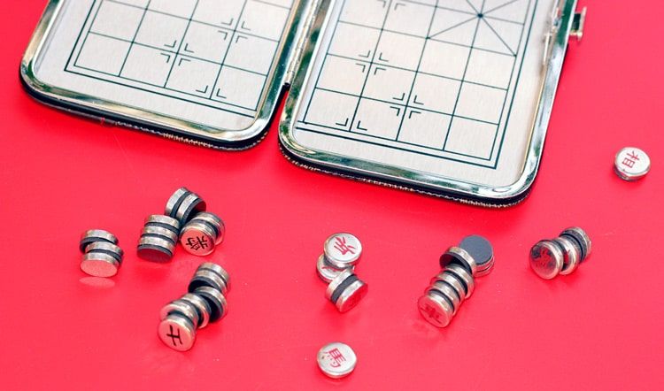 Cờ tướng nam châm inox Bỏ túi (Mini Magnetic Chess Board)