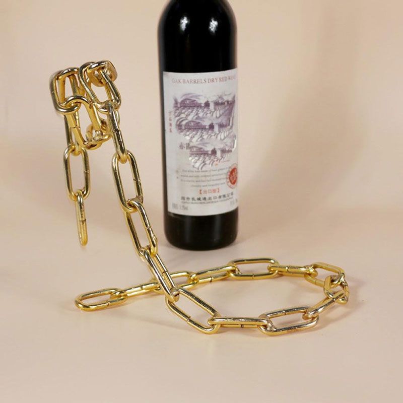 Giá để chai rượu lơ lửng - Dây xích (Magic Chain Bottle Holder)