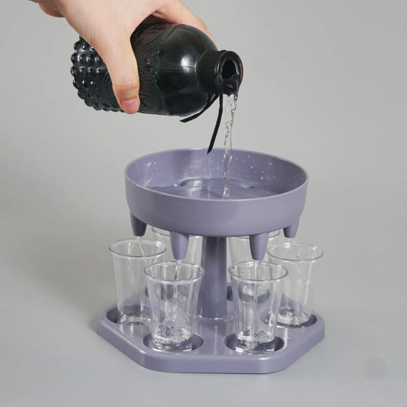 Tháp Phễu Rót Chia Đều 6 Ly cho Quán Bar (Shot Dispenser and Holder)