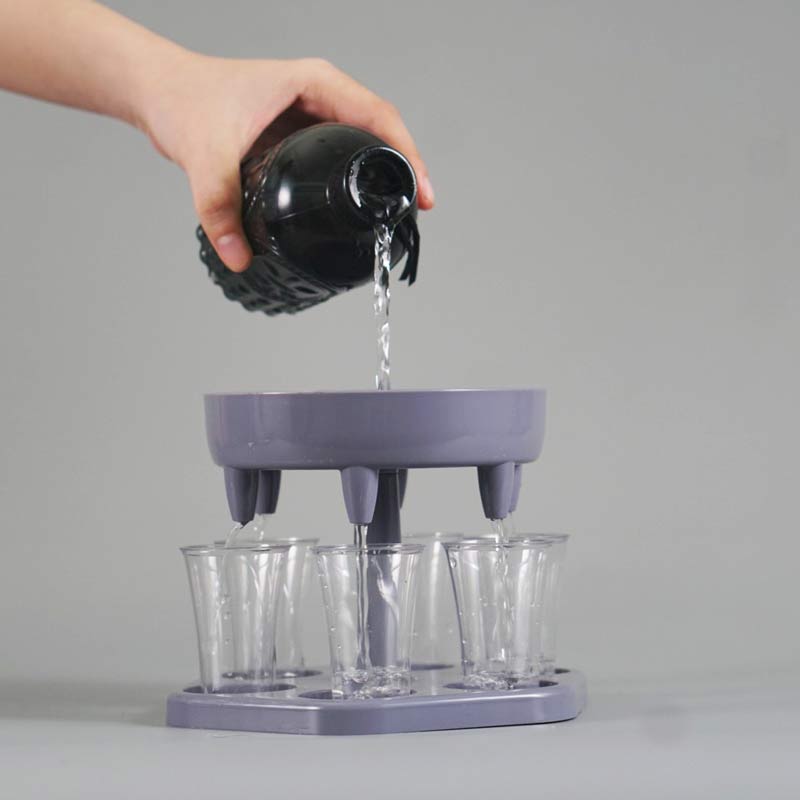 Tháp Phễu Rót Chia Đều 6 Ly cho Quán Bar (Shot Dispenser and Holder)