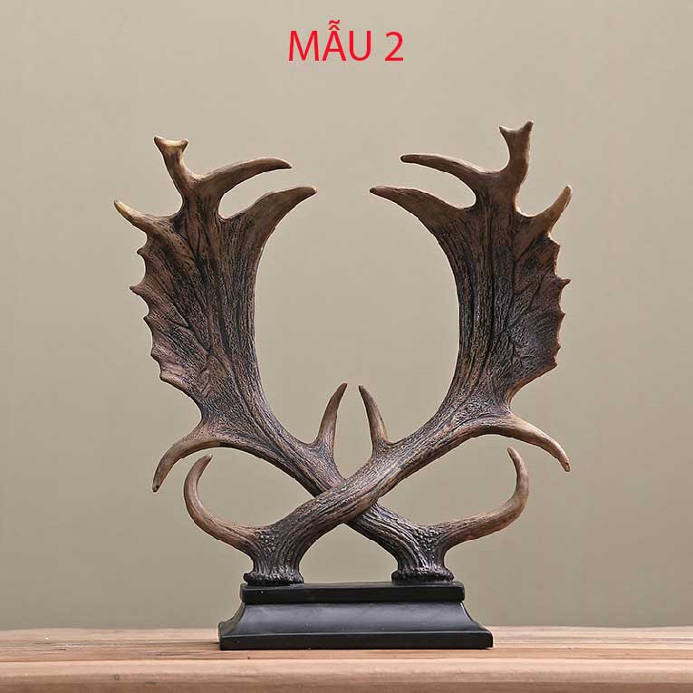 Tượng trang trí nhà Decor để bàn hình Sừng Hươu (American decorative antlers European model room decoration)