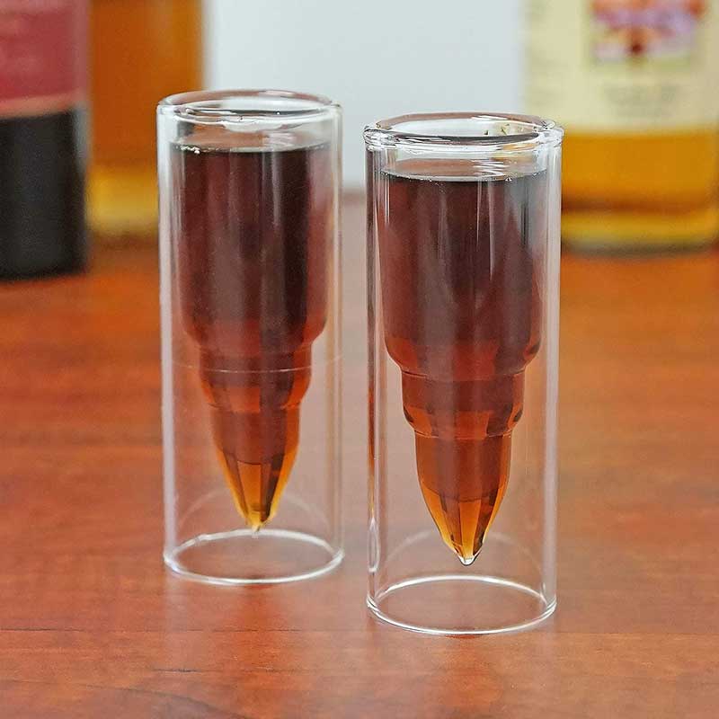 LY SHOT 2 LỚP HÌNH VIÊN ĐẠN (BULLET SHOT GLASS)