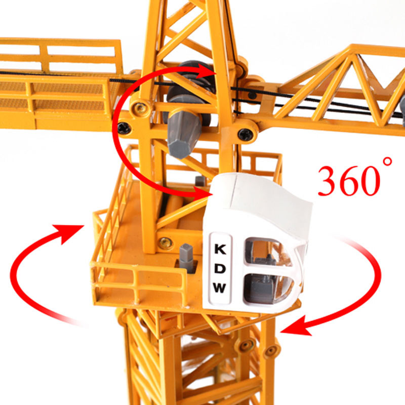 Đồ Chơi Mô Hình Cần Cẩu Xây Dựng xoay 360 độ Die Cast Crane Model