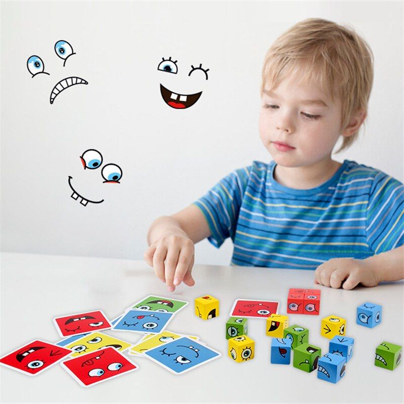 ĐỒ CHƠI XẾP KHỐI MÀU TƯ DUY EXPRESSION PUZZLE BUILDING BLOCKS