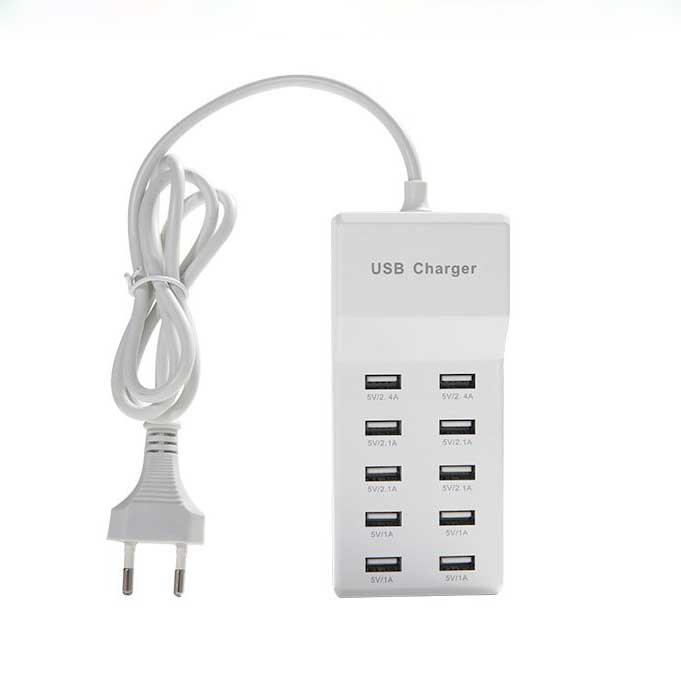 Bộ sạc 10 cổng USB Bộ sạc đa cổng Bộ sạc điện thoại di động máy tính bảng