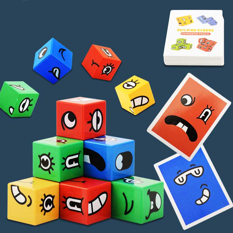 ĐỒ CHƠI XẾP KHỐI MÀU TƯ DUY EXPRESSION PUZZLE BUILDING BLOCKS - BỘ MINI