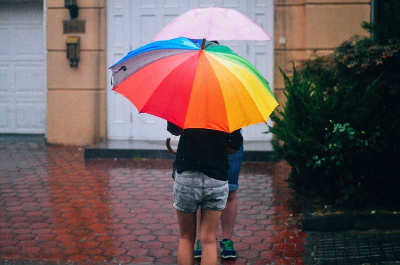 Dù Cầu vồng (Rainbow Color Umbrella)