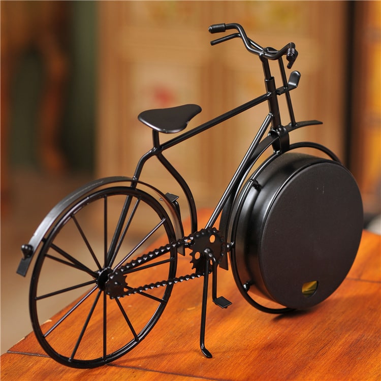 Đồng hồ sắt trang trí để bàn - Xe đạp (Bicycle Vintage Clock)