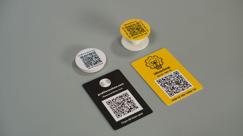 popsocket nfc card visit profile cá nhân