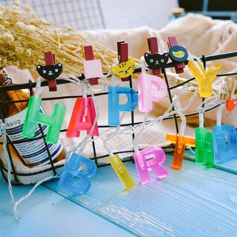 ĐÈN DÂY TRANG TRÍ SINH NHẬT (HAPPY BIRTHDAY LED STRING)