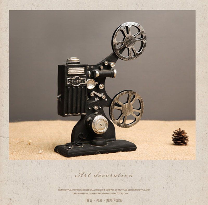 Tượng mô hình Máy chiếu phim cổ (Movie Projector Statue)