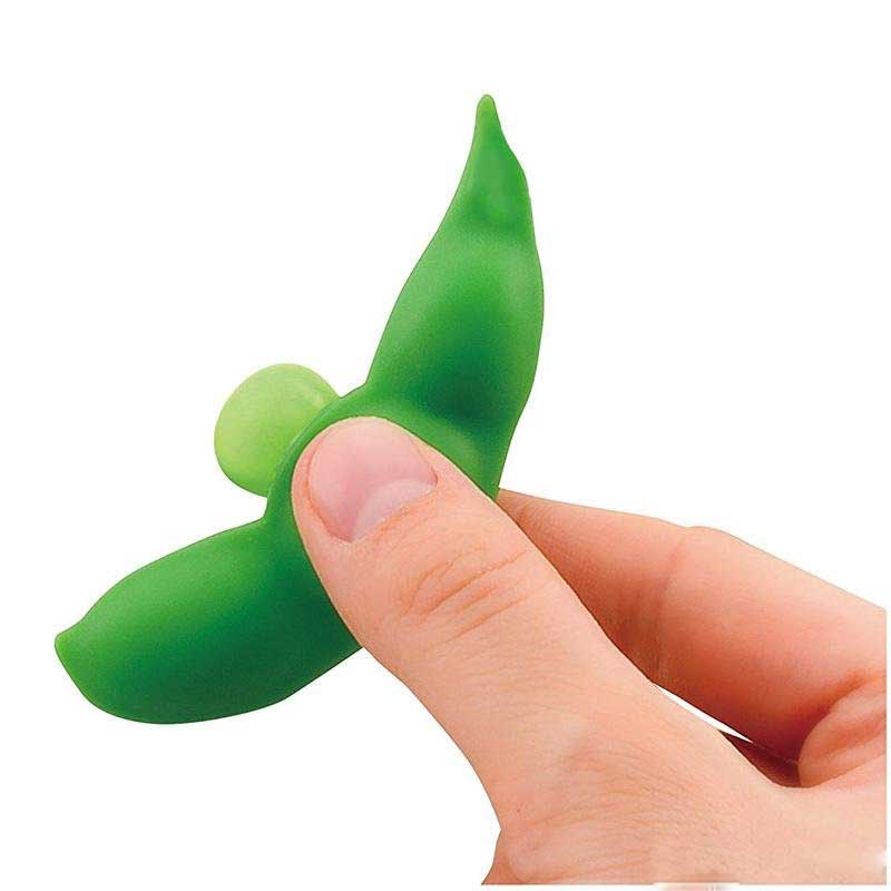 Móc điện thoại Đậu Mameshiba (Mameshiba/Popping Bean Keychain Squeeze-a-Bean Keychain Fidget Soybean Finger Puzzles Focus Extrusion Pea Hand Anti-anxiety Stress Relief EDC Decompression Fidget Toys)