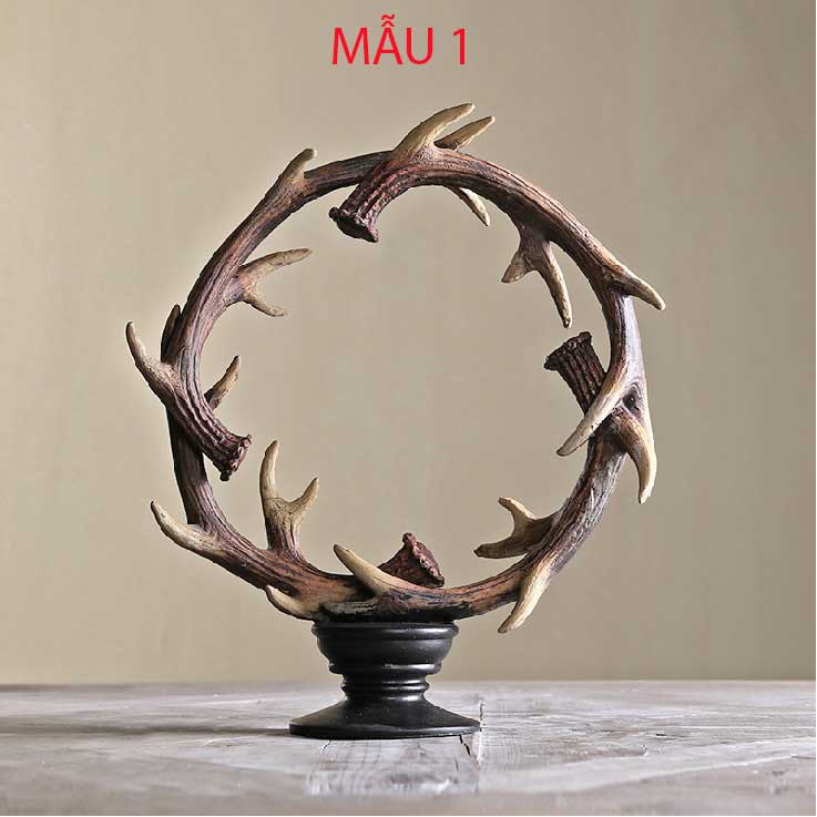 Tượng trang trí nhà Decor để bàn hình Sừng Hươu (American decorative antlers European model room decoration)