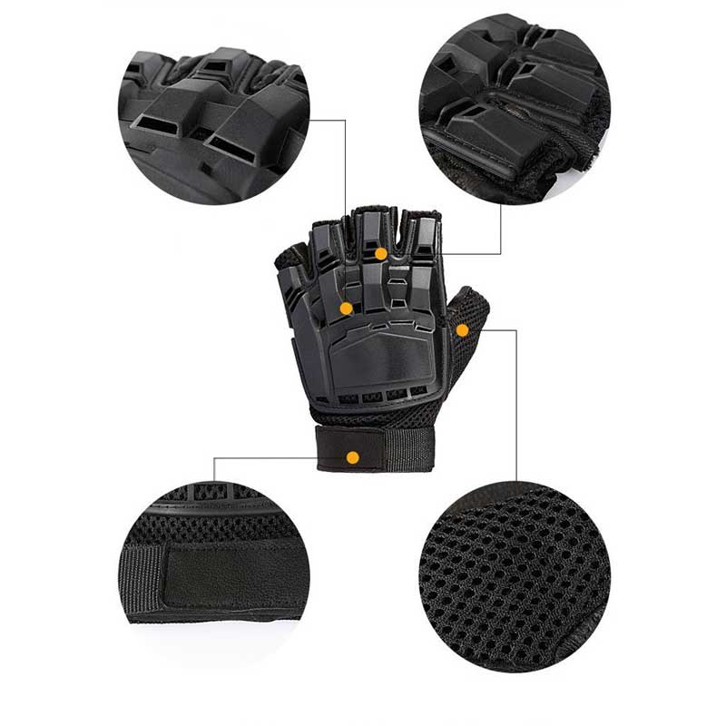 GĂNG TAY LÁI XE TRANSFORMER- LOẠI HỞ NGÓN (FINGERLESS BIKER GLOVES)