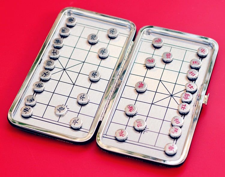 Cờ tướng nam châm inox Bỏ túi (Mini Magnetic Chess Board)