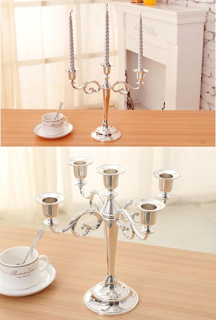 Chân đế nến Cổ Điển Kim loại phong cách Vintage (Vintage Metal Candle Holder)