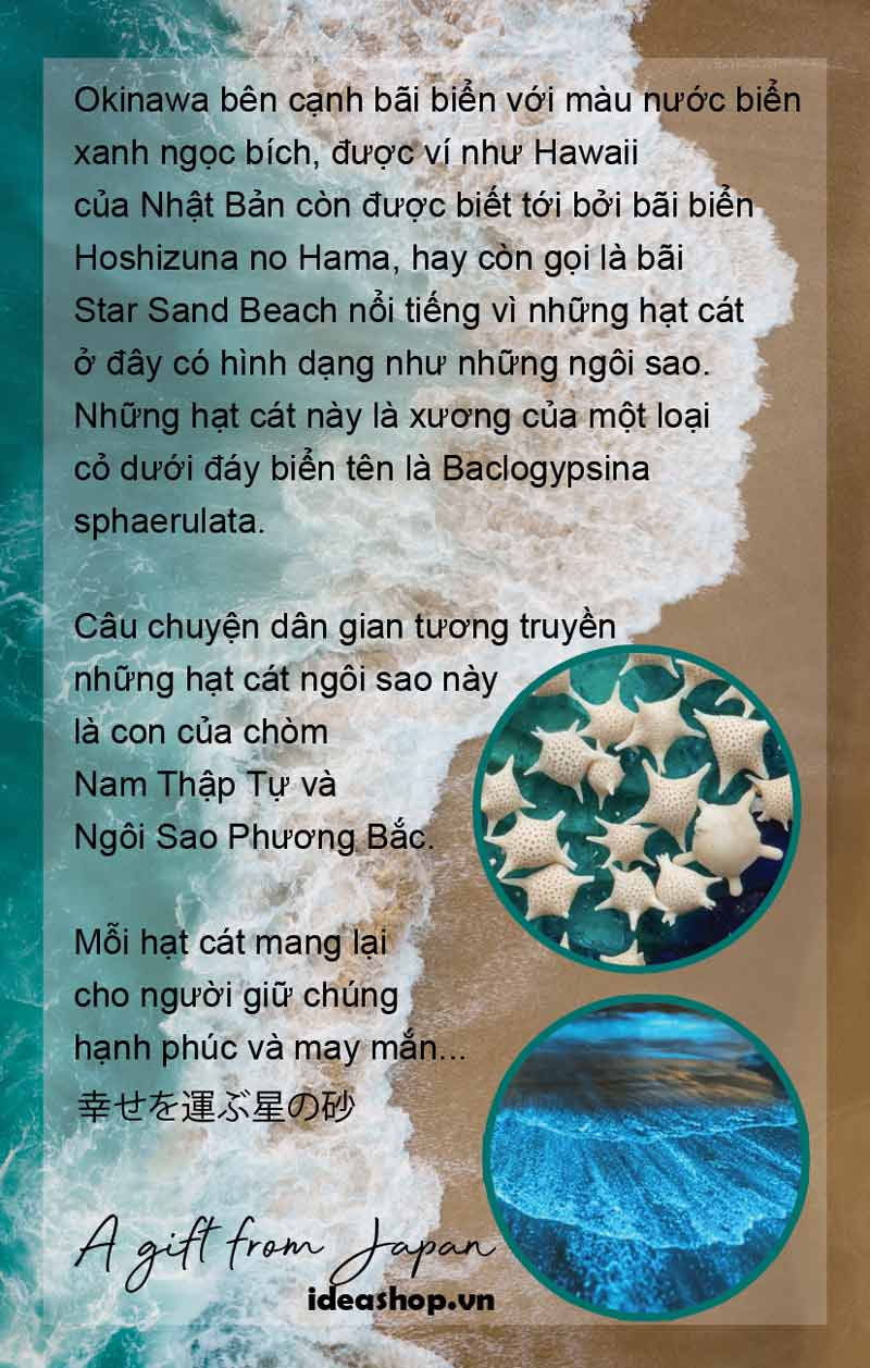 truyền thuyết về cát ngôi sao Star Sand Okinawa