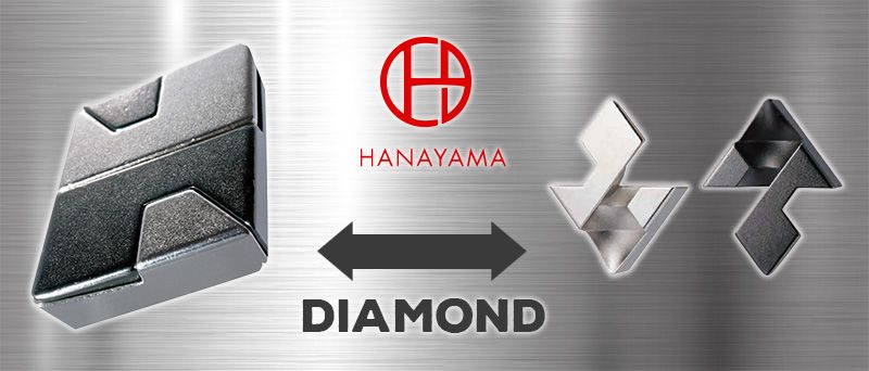 hanayama giải mã sắt nhật cast diamond