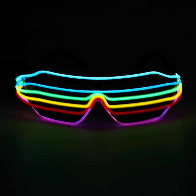 MẮT KÍNH ĐÈN PHÁT SÁNG NEON NHIỀU MÀU (LED GLASSES - EL WIRE)