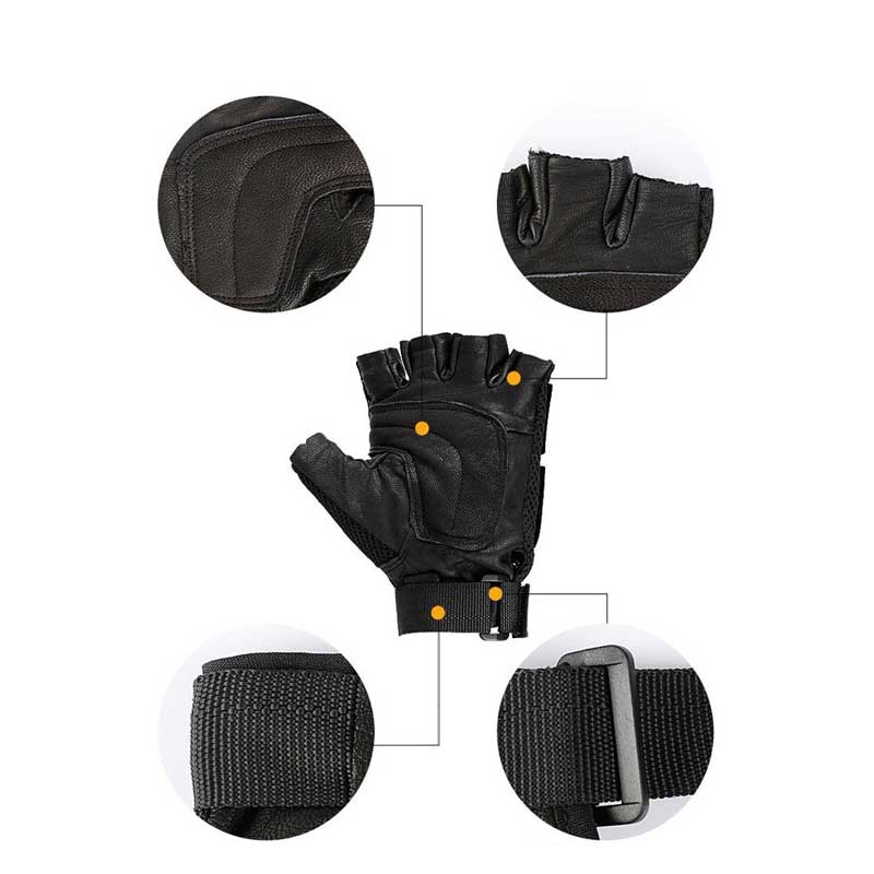 GĂNG TAY LÁI XE TRANSFORMER- LOẠI HỞ NGÓN (FINGERLESS BIKER GLOVES)