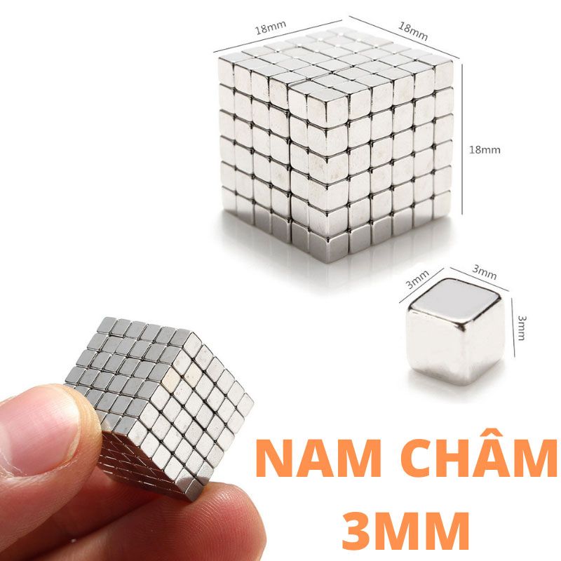 216 Khối vuông Nam Châm Siêu Cường (Bucky Cubes)