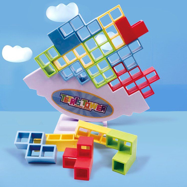 Đồ chơi nhóm Xếp gạch giữ thăng bằng Tetris Tower Balance Block