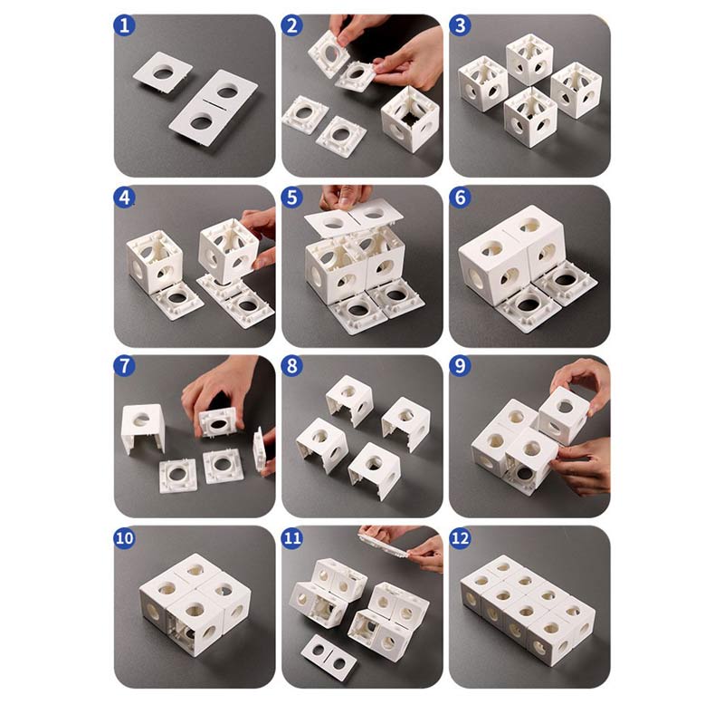 Hình Khối lập phương Rubik 3D Tư duy không gian ba chiều - Rubik's Cube Building Blocks 3D Three-dimensional Space Thinking