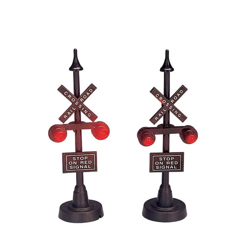 Tượng trang trí cao cấp Set of 2 Railway Stop Lights by LEMAX