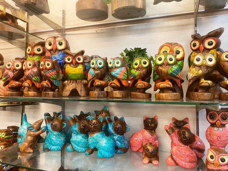 TƯỢNG CÚ MÈO GỖ LÀM BẰNG TAY HANDMADE (WOODEN OWL STATUE)