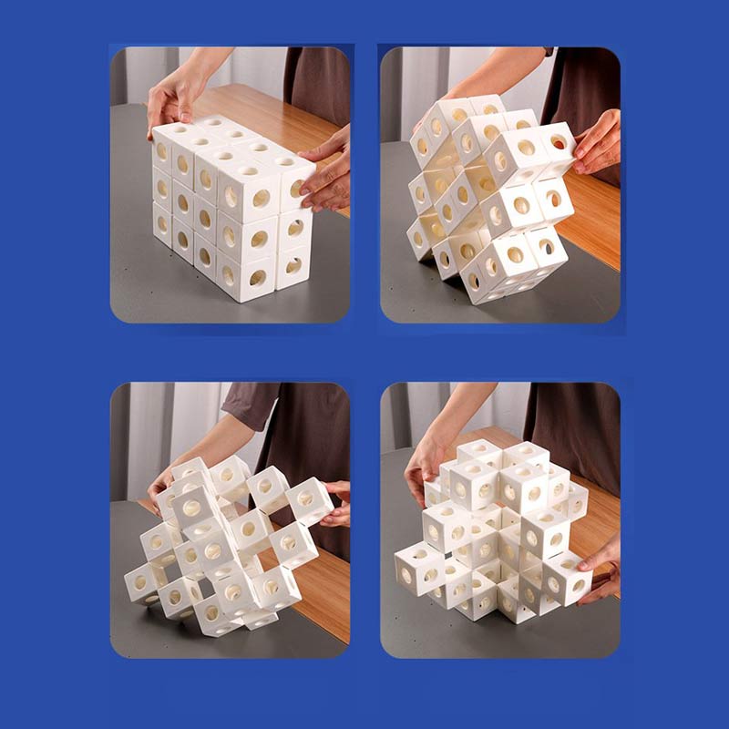 Hình Khối lập phương Rubik 3D Tư duy không gian ba chiều - Rubik's Cube Building Blocks 3D Three-dimensional Space Thinking