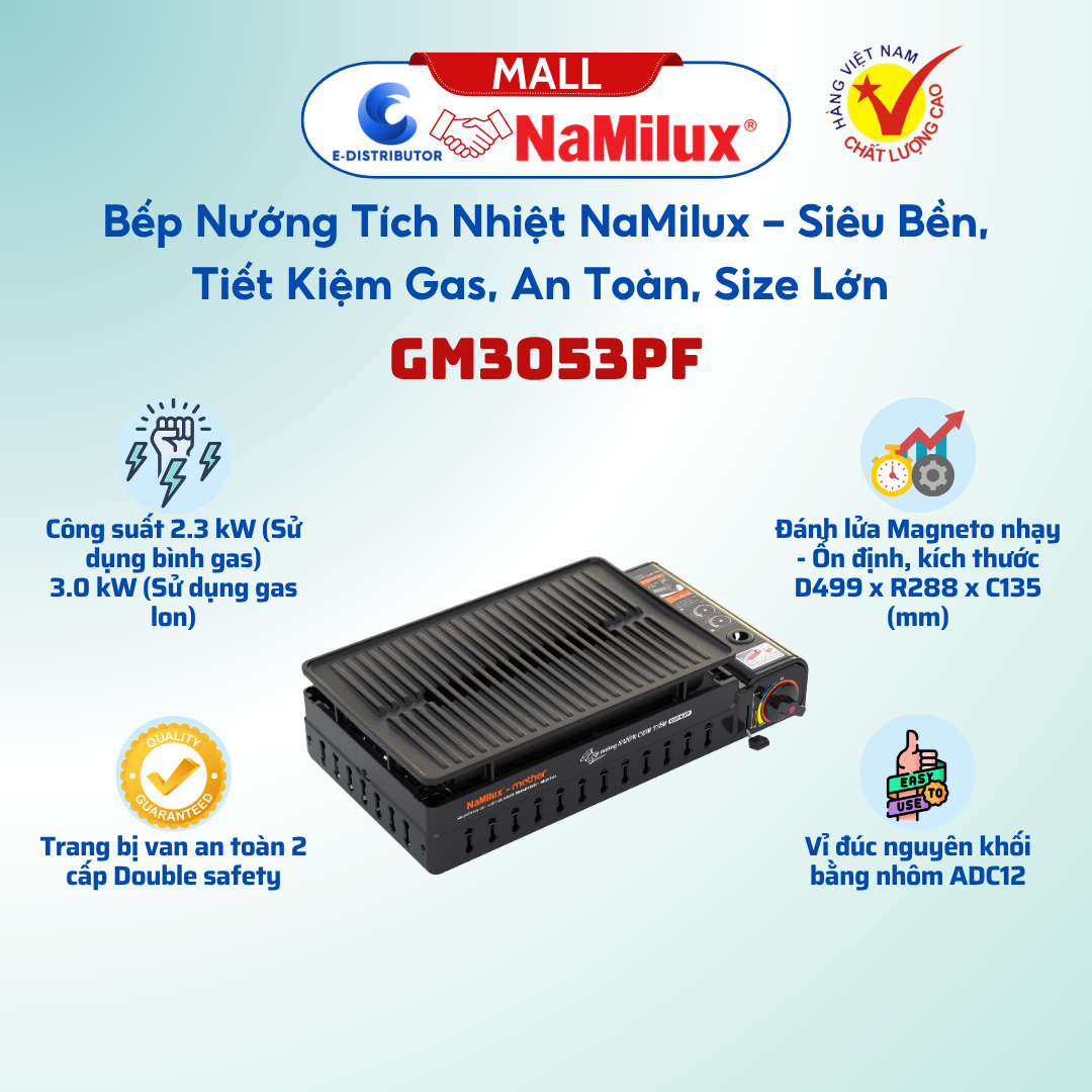 Bếp nướng tích nhiệt Namilux GM-3053PF