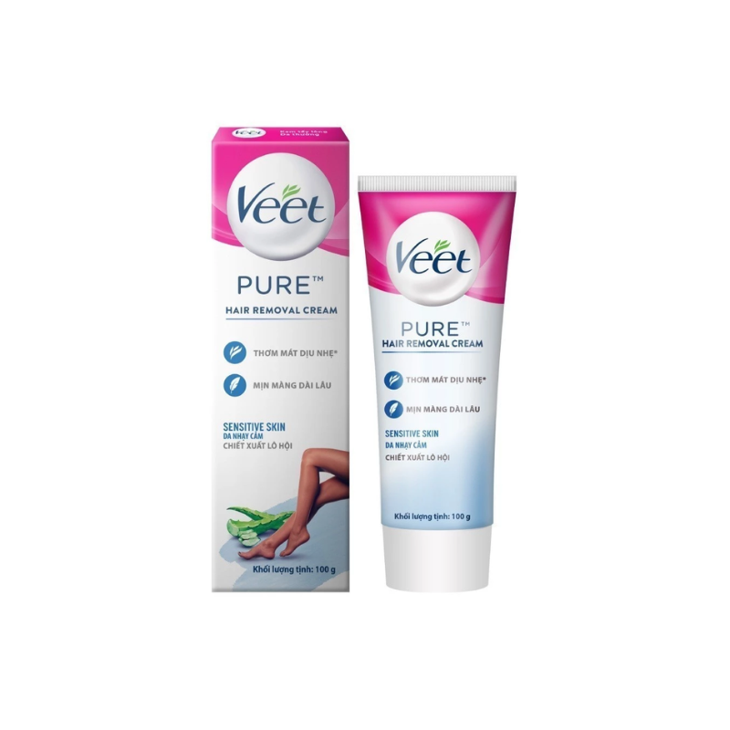 Kem Tẩy Lông Veet Pure Dành Cho Da Nhạy Cảm 100g