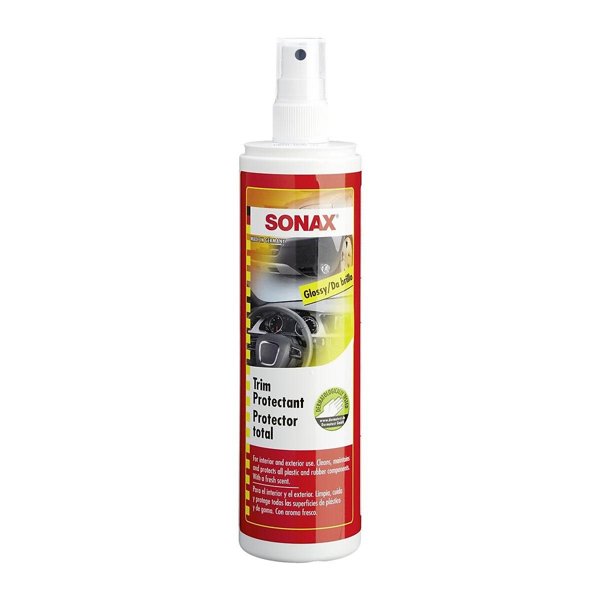 CHAI XỊT DƯỠNG LÀM BÓNG VÀ BẢO VỆ BỀ MẶT GỖ, NHỰA, CAO SU, DA NỘI THẤT XE SONAX 380041 300ML