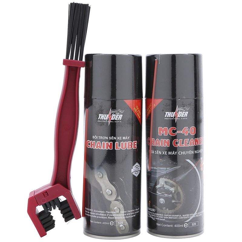 Bộ Combo Vệ Sinh Dưỡng Sên Xe Máy Thunder