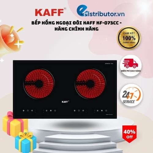 Bếp Từ Hồng Ngoại Đôi Cảm Ứng KAFF KF-073CC - Hàng chính hãng