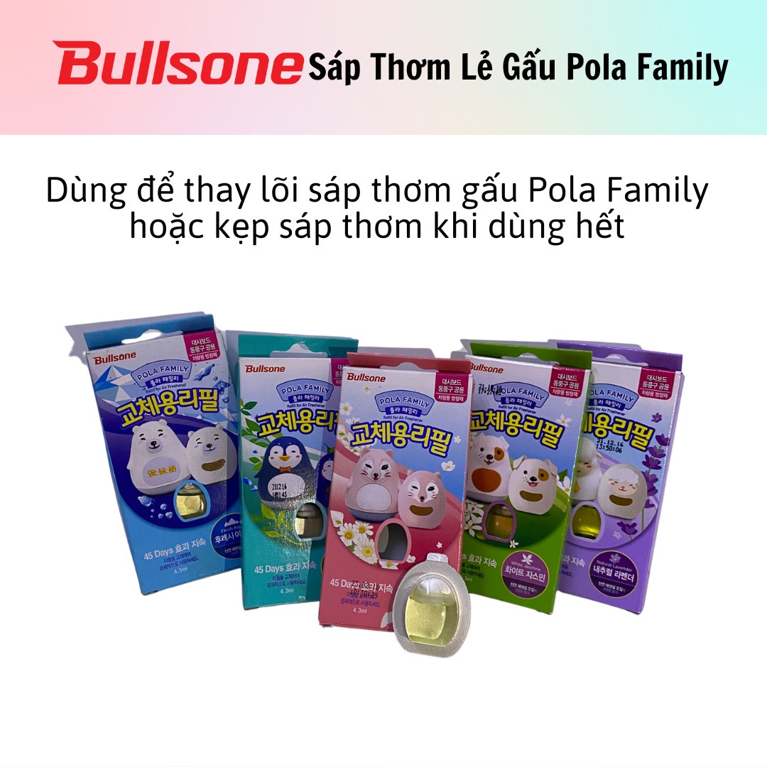 Sáp thơm lẻ GẤU POLA FAMILY ( Bullsone )