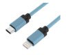 Cáp sạc Type C to Lightning chuẩn MFI 1.0 Philips DLC5545V/97 màu xanh