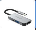 Hub 3 in 1 USB C to HDMI+USB+PD Philips SWV6113G/97