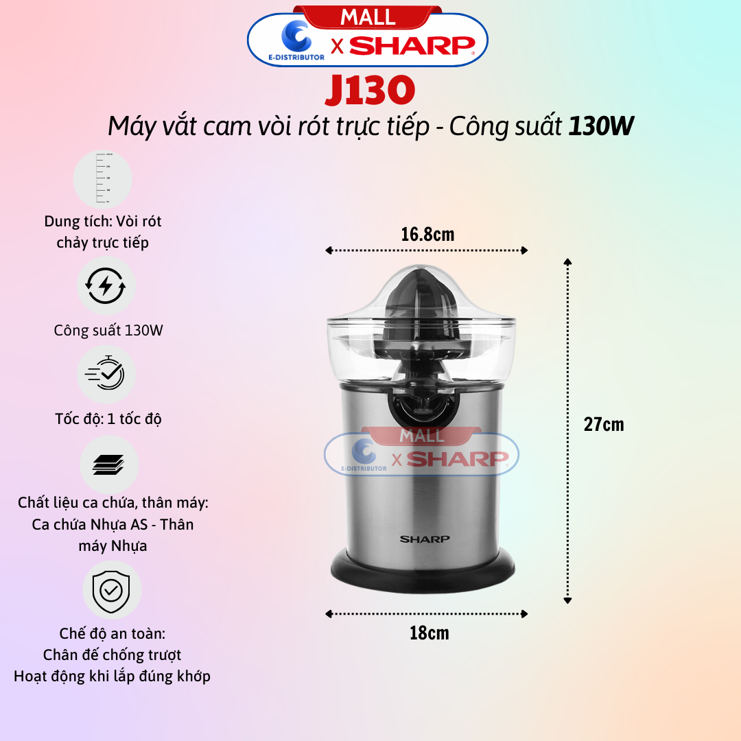 Máy vắt cam Sharp EJ-J130-ST