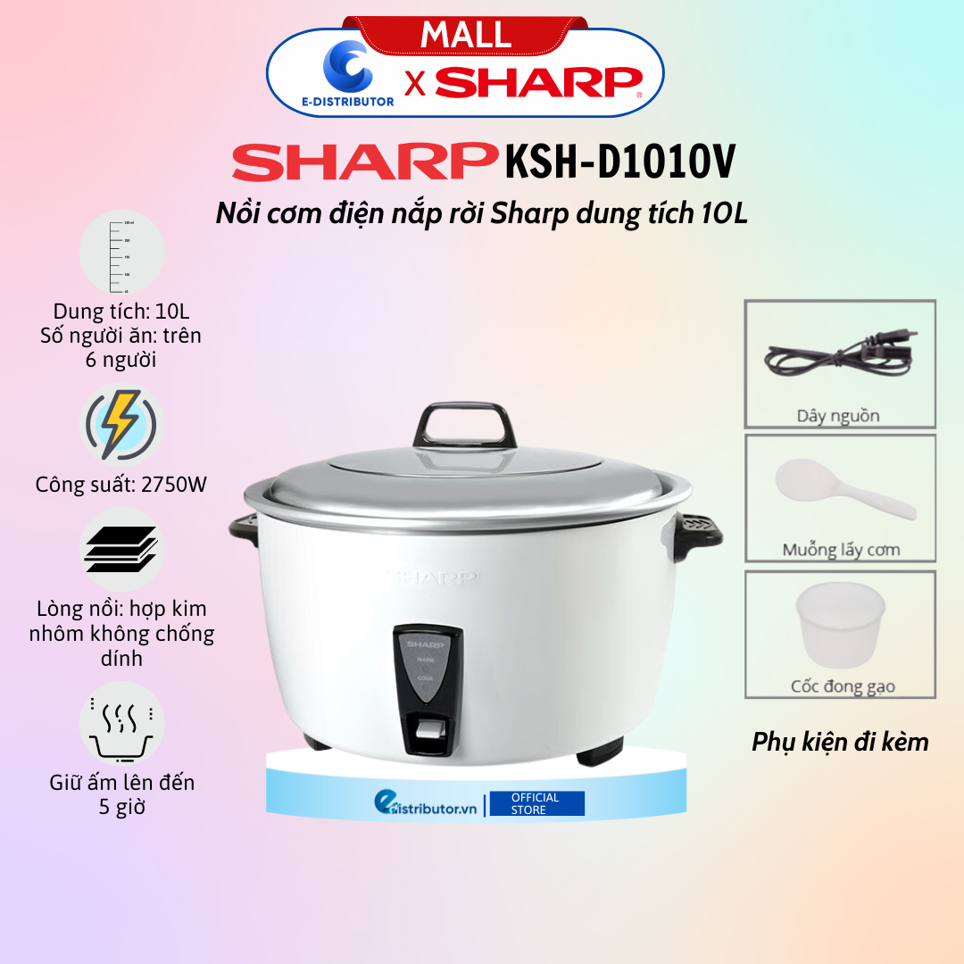 Nồi cơm điện Sharp KSH-D1010V