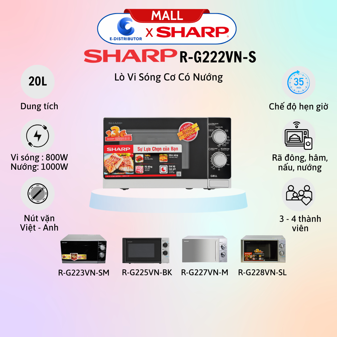 Lò vi sóng Sharp R-G222VN-S